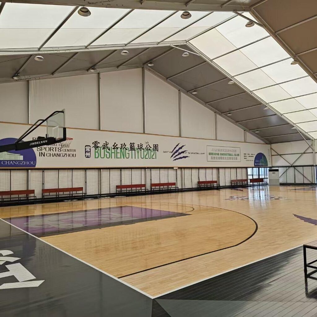 High Wind Resistance 20-60m Span Aluminum Alloy Sports Tent PVC Cover Basketball Gym Stadium High Wind Resistance 20-60m Span Aluminum Alloy Sports Tent PVC Cover Basketball Gym Stadium